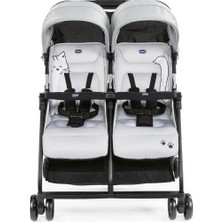 Senka Mey Ithalat® Ohlala Twin Ikiz Bebek Arabası Silver