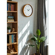 Senka Mey Ithalat® 36 cm Turuncu Dekoratif Duvar Saati