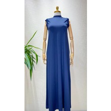 Ghisa GH-GSBASİC4081-L Lacivert Renk Kolsuz Içlik Elbise