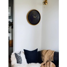 Senka Mey Ithalat® 36 cm Kahverengi Modern Duvar Saati