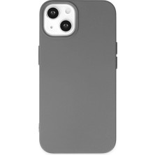 Ulugo Iphone 14 Plus Kılıf Nano Içi Kadife Silikon - Gri