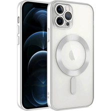 Ulugo Iphone 14 Pro Max Kılıf Kross Magneticsafe Kapak - Gümüş