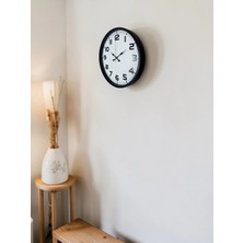 Senka Mey Ithalat® Siyah 36 cm Büyük Rakamlı Duvar Saati