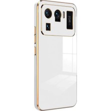 Ulugo Xiaomi Mi 11 Ultra Kılıf Volet Silikon - Beyaz