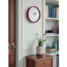 Senka Mey Ithalat® 36 cm Pembe Standart Duvar Saati