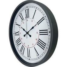 Senka Mey Ithalat® Gri Dekoratif 36 cm Duvar Saati