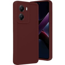 Ulugo Xiaomi Poco X7 Pro Viera Silikon - Bordo