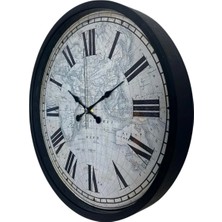 Senka Mey Ithalat® Siyah 36 cm Atlas Tasarım Duvar Saati