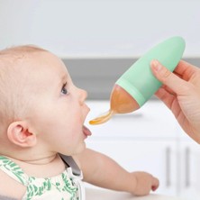 Senka Mey Ithalat® TBN11419 Boon - Silikon Yeşil Mama Kaşığı
