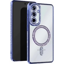 Ulugo Samsung Galaxy S25 Edge Joke Simli Magneticsafe Kılıf - Mavi