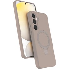 Ulugo Samsung Galaxy A35 5g Regal Magsafe Standlı Kapak - Çöl Titanyum