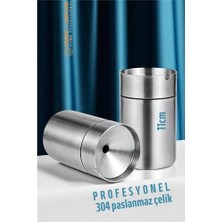 Senka Mey Ithalat® Duman Vermeyen At Sönsün Küllük - Çelik Metal Kül Tablası -Masaüstü Küllük