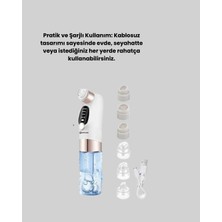 Senka Mey Ithalat® Evde Kolay Kullanım Için Şarjlı Siyah Nokta Temizleme Aleti