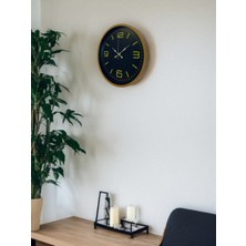 Senka Mey Ithalat® 36 cm Kahverengi Dekoratif Duvar Saati