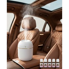 Aksiyon Global Aromaterapi Özellikli Mini Hava Nemlendirici 5 Esans Hediyeli LED Işıklı Difüzör - Lisinya