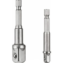 RICO 1/4 - 1/2 Bits Saplı Lokma Dönüştürücü Adaptör Seti 2 Parça