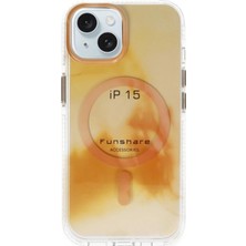 Ulugo Joko  Iphone 15 Phantom Magsafe Kapak - Gold