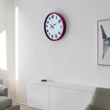 Senka Mey Ithalat® Candy Pembe 36 cm Dekoratif Duvar Saati