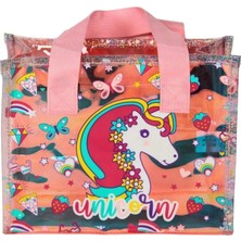 Senka Mey Ithalat® Dream Vest Şeffaf Hologram Unicorn El Çantası