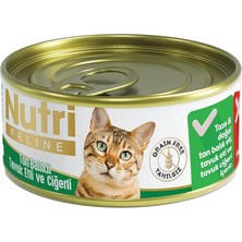 SHC4200 Nutri Feline Tahılsız Ton Balık Tuk Ciğerli Konservesi 85 gr