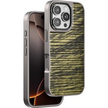 Nuveden Venco Apple Iphone 16 Pro Wave Kapak - Koyu Kahve
