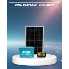 SB Solar 300W Hazır Solar Paket Sistem | Telefon Şarj & Aydınlatma Seti