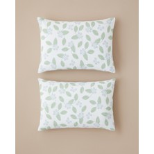 English Home Autumn Whisper Kolay Ütülenir 2'li Yastık Kılıfı 50X70 cm Yeşil