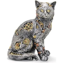 Ulugo Steampunk Polyester Kedi Figürü ALK2454