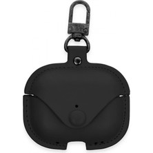 Pileli Store Pilelistore   Airpods Pro 2 (2.nesil) Çanta Deri Kılıf - Siyah