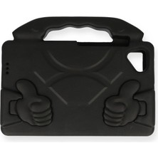 Ulugo Lenovo Tab M10 TB328FU Kılıf Like Stantlı Tablet Silikon - Siyah