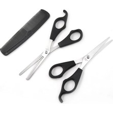 Ulugo Kuaför Seti Saç Kesme ve Inceltme Makası Tarak Hediye 3lü Set