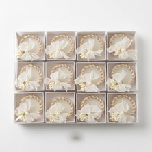 Ceyyiz Alçı Tabanlı Kına Mumu 12'li Paket - Kına Gecesi Dağıtmalık Hediyelik