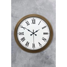 Senka Mey Ithalat® 36 cm Eskitme Metal Roma Rakamlı Duvar Saati