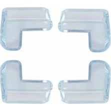 Senka Mey Ithalat® Şeffaf Masa Kenar Koruyucu 4 Lü Set Mobilya Köşe Koruma Aparatı