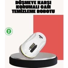 Belle Fusion Mey Ithalat® Ups Destekli Düşmeye Karşı Korumalı Cam Temizleme Robotu