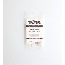 Tork Beyaz Kablo Bağı 2,5X100