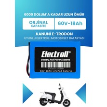 Electroll Kanuni E-Trodon Batarya (Standart Kapasite) Lifepo4 60V 18AH Elektrikli Motosiklet Bataryası