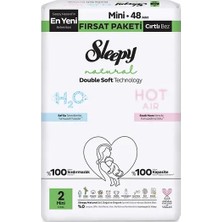 Senka Mey Ithalat® Natural Double Soft Bebek Bezi Fırsat Paketi 2 Beden 48 Adet