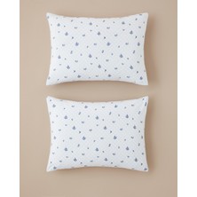 English Home Heritage blue Kolay Ütülenir 2'li Yastık Kılıfı 50x70 cm Mavi