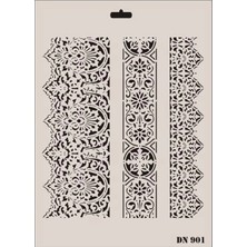 Belle Fusion Mey Ithalat® Rich Dantel Seri DN-901 Stencil 35X25 cm