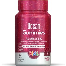 Orzax Ocean Gummies Sambucus Kids 60 Adet Çiğnenebilir Jel Form