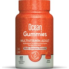 Ocean Gummies Yetişkin Multivitamin 60 Çiğnenebilir Jel Form A, C, D, E Vitaminleri İçeriği