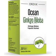 Orzax Ocean Ginkgo Biloba 30 Kapsül