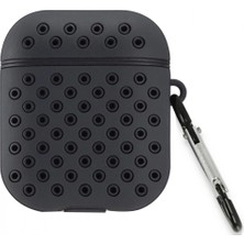 Pileli Store Pilelistore   Airpods 2 (2.nesil) Spor Delikli Kılıf - Siyah-Siyah