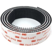3m SJ3550 25MM x 1mt Siyah Dual Lock Cırt Bant