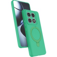 Ulugo Xiaomi Mi 14T Pro Regal Magsafe Standlı Kapak - Yeşil