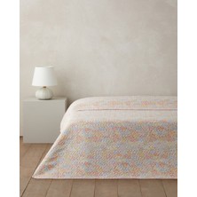 English Home Fleur Multicolore Tek Kişilik Çok Amaçlı Örtü 160X220 cm Yavruağzı