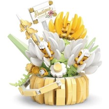 Belle Fusion Mey Ithalat® P1089 Çiçek Buketi 517 Parça Block Oyuncak