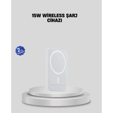 Belle Fusion Mey Ithalat® 15W Araç Telefon Tutucu Kablosuz Hızlı Şarj Özellikli