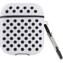 Pileli Store Pilelistore   Airpods 2 (2.nesil) Spor Delikli Kılıf - Gri-Siyah